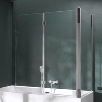 Mai & Mai Duschwand für Badewanne Badewannenfaltwand 6mm Sicherheitsglas mit NANO-Versiegelung Duschabtrennung Badewannenaufsatz Wandanschlag links Mai & Mai Duschwand für Badewanne Badewannenfaltwand 6mm Sicherheitsglas mit NANO-Versiegelung Duschabtrennung Badewannenaufsatz Wandanschlag links von MAI & MAI
