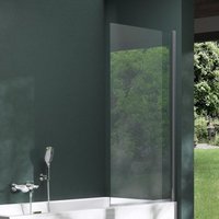 Mai & Mai Duschwand für Badewanne Sicherheitsglas mit NANO-Versiegelung Duschabtrennung Badewannenaufsatz 80x140cm Duschwand Cortona201 von MAI & MAI