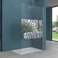 Mai & Mai Duschwand für Dusche Duschabtrennung 100x200cm Walk-In ESG-Sicherheitsglas 10mm NANO Glas BRAM3 Bremen2BL von MAI & MAI
