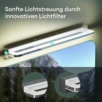 Mai & Mai Spiegelleuchte 40cm LED Badlampe Spiegellampe, 4000K Badezimmer Lampe LED Wandleuchte Chrom 9W SparkLuxe von MAI & MAI