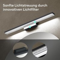 Mai & Mai Spiegelleuchte 40cm LED Badlampe Spiegellampe, 6000K Badezimmer Lampe LED Wandleuchte Sandschwarz 9W Leuchtschein von MAI & MAI