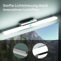 Mai & Mai Spiegelleuchte 60cm LED Badlampe Spiegellampe, 6000K Badezimmer Lampe LED Wandleuchte Chrom 14W Spiegelstrahl von MAI & MAI