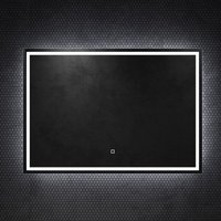 Mai & Mai Wandspiegel Badezimmer Spiegel LED 100x60cm LED Bad-Spiegel mit Touchschalter, Beschlagfrei durch Antifog-Schicht von MAI & MAI