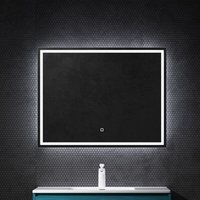 Wandspiegel Badezimmer Spiegel led 100x80mm led Bad-Spiegel mit Touchschalter, Beschlagfrei durch Antifog-Schicht - Mai&mai von MAI & MAI