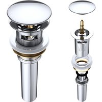 Ablaufgarnitur Waschbeckenstöpsel Push Up PU04 mit Überlauffunktion Durchmesser: 6,7cm Fingerdruck-Öffnungsfunktion - Mai&mai Ablaufgarnitur Waschbeckenstöpsel Push Up PU04 mit Überlauffunktion Durchmesser: 6,7cm Fingerdruck-Öffnungsfunktion - Mai&mai von MAI & MAI
