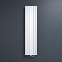 Badheizkörper flach 180x46cm in Weiß Mittelanschluss Paneelheizkörper Vertikal Badheizung Einlagig aus Stahl - Mai&mai von MAI & MAI