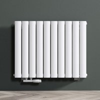 Badheizkörper flach BxH 77x60cm in Weiß Mittelanschluss Paneelheizkörper Vertikal Badheizung zweilagig aus Stahl - Mai&mai von MAI & MAI