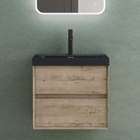 Mai&mai - Badmöbelset Badezimmermöbel Waschbeckenunterschrank 2 Schubladen mit Soft-Close inkl. Anthrazit Waschbecken aus Mineralguss Eiche Greige 60 Mai&mai - Badmöbelset Badezimmermöbel Waschbeckenunterschrank 2 Schubladen mit Soft-Close inkl. Anthrazit Waschbecken aus Mineralguss Eiche Greige 60 von MAI & MAI