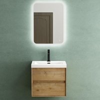 Mai&mai - Badmöbelset Badezimmermöbel Waschbeckenunterschrank 2 Schubladen mit Soft-Close inkl. Waschbecken aus Mineralguss Kerneiche 60 cm Rimo Mai&mai - Badmöbelset Badezimmermöbel Waschbeckenunterschrank 2 Schubladen mit Soft-Close inkl. Waschbecken aus Mineralguss Kerneiche 60 cm Rimo von MAI & MAI