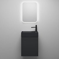 Mai&mai - Badmöbelset Badezimmermöbel bestehend aus Waschbecken LED-Spiegel und Waschbeckenunterschrank in Anthrazit Matt, bth: 46x26x63cm Pisa02 Mai&mai - Badmöbelset Badezimmermöbel bestehend aus Waschbecken LED-Spiegel und Waschbeckenunterschrank in Anthrazit Matt, bth: 46x26x63cm Pisa02 von MAI & MAI