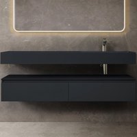 Mai&mai - Badmöbelset Waschtisch mit Unterschrank Anthrazit matt 150x48x25cm mit Soft-Close Schubladen inkl. Mineralguss-Waschbecken in matt Mai&mai - Badmöbelset Waschtisch mit Unterschrank Anthrazit matt 150x48x25cm mit Soft-Close Schubladen inkl. Mineralguss-Waschbecken in matt von MAI & MAI