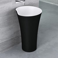 Mai&mai - Design Standwaschbecken freistehend Col30 in schwarz und weiß, aus Mineralguss, Waschtisch, bth: 51x51x88cm Mai&mai - Design Standwaschbecken freistehend Col30 in schwarz und weiß, aus Mineralguss, Waschtisch, bth: 51x51x88cm von MAI & MAI