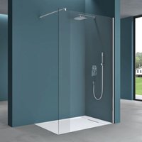 Duschwand für Dusche Duschabtrennung 70x200cm Walk-In ESG-Sicherheitsglas 8mm nano Glas BRAM3 Bremen1K - Mai&mai von MAI & MAI