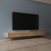 Mai&mai - Fernsehtisch Fernsehschrank tv Schrank Verdeckter Griff mit Soft-Close Lowboard Hängeschrank für Wohnzimmer in Kerneiche bth: 300x40,2x30 Mai&mai - Fernsehtisch Fernsehschrank tv Schrank Verdeckter Griff mit Soft-Close Lowboard Hängeschrank für Wohnzimmer in Kerneiche bth: 300x40,2x30 von MAI & MAI