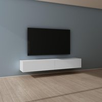 Mai&mai - Fernsehtisch Fernsehschrank tv Schrank Verdeckter Griff mit Soft-Close Lowboard Hängeschrank für Wohnzimmer in Matt Weiß bth: 200x40,2x30 Mai&mai - Fernsehtisch Fernsehschrank tv Schrank Verdeckter Griff mit Soft-Close Lowboard Hängeschrank für Wohnzimmer in Matt Weiß bth: 200x40,2x30 von MAI & MAI