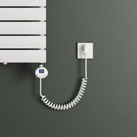 Mai&mai - Heizstab mit Thermostat 1000W Weiß Elektroheizstab mit lcd Bildschirm Heizpatrone aus Edelstahl Heizelement für Badheizkörper Heizungen von MAI & MAI