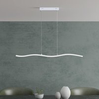 Mai&mai - Pendelleuchte Esstisch 97cm led Hängelampe für Esszimmer, dimmbar Hängeleuchte mit Fernbedienung, 36W Weiß Esstischlampe mit verstellbarem von MAI & MAI