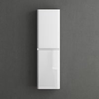 Mai&mai - Seitenschrank Badezimmerschrank mit 2 Türen und 4 Fächern bth: 35x20x120 cm Hochschrank Badregal Allzweckschrank in Glänzend Weiß Lucca Mai&mai - Seitenschrank Badezimmerschrank mit 2 Türen und 4 Fächern bth: 35x20x120 cm Hochschrank Badregal Allzweckschrank in Glänzend Weiß Lucca von MAI & MAI