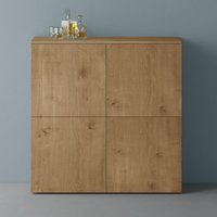 Möbel Kommode Aufbewahrungsschrank mit 4 Türen in Kerneiche Sideboard Schrank Mehrzweckschrank bth: 100x36,4x98 cm Schrank04 - Mai&mai Möbel Kommode Aufbewahrungsschrank mit 4 Türen in Kerneiche Sideboard Schrank Mehrzweckschrank bth: 100x36,4x98 cm Schrank04 - Mai&mai von MAI & MAI