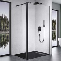 Walk-In Duschwand für Dusche Duschabtrennung 90x200cm 10mm Klarglas mit 30cm Nebenteil ESG-Sicherheitsglas mit Nanobeschichtung Runder Stabilisator Walk-In Duschwand für Dusche Duschabtrennung 90x200cm 10mm Klarglas mit 30cm Nebenteil ESG-Sicherheitsglas mit Nanobeschichtung Runder Stabilisator von MAI & MAI