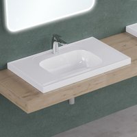 Waschbecken Glänzend Weiß Einbauwaschbecken Waschtisch Mineralguss Rechteckig Waschplatz bth: 100x50x16.5cm Colossum3601 - Mai&mai Waschbecken Glänzend Weiß Einbauwaschbecken Waschtisch Mineralguss Rechteckig Waschplatz bth: 100x50x16.5cm Colossum3601 - Mai&mai von MAI & MAI