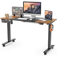 Maidesite - Höhenverstellbarer Elektrisch Schreibtisch, 4 led Memory-Steuerung und Starken Motoren Anti-Kollisionssystem,Schreibtisch mit Tischplatte von MAIDESITE
