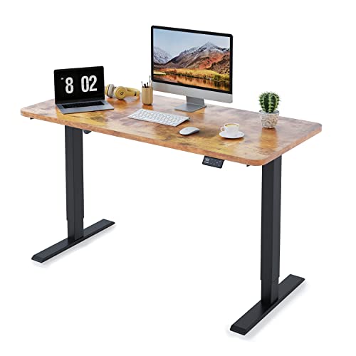 MAIDeSITe Höhenverstellbarer Schreibtisch120 x 60cm-Schreibtisch Höhenverstellbar Elektrisch Sitz & Stehpult -Schreibtisch Höhenverstellbar mit Tischplatte(S1 Pro) von MAIDeSITe