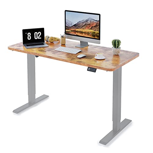 MAIDeSITe Höhenverstellbarer Schreibtisch120 x 60cm-Schreibtisch Höhenverstellbar Elektrisch Sitz & Stehpult -Schreibtisch Höhenverstellbar mit Tischplatte(S1 Pro) von MAIDeSITe