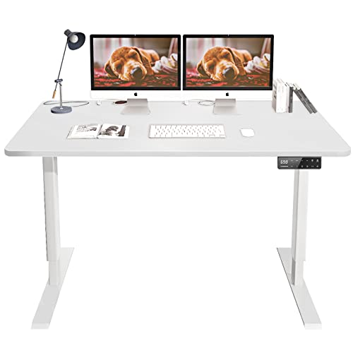 MAIDeSITe S2 Pro - Höhenverstellbarer Schreibtisch 120 x 60 cm - Schreibtisch Höhenverstellbar Elektrisch mit 2 Starken Motoren - Stabilität & Leise Schreibtisch Höhenverstellbar mit Tischplatte von MAIDeSITe