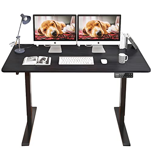 MAIDeSITe S2 Pro - Höhenverstellbarer Schreibtisch 120 x 60 cm - Schreibtisch Höhenverstellbar Elektrisch mit 2 Starken Motoren - Stabilität & Leise Schreibtisch Höhenverstellbar mit Tischplatte von MAIDeSITe