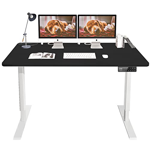 MAIDeSITe S2 Pro - Höhenverstellbarer Schreibtisch 120 x 60 cm - Schreibtisch Höhenverstellbar Elektrisch mit 2 Starken Motoren - Stabilität & Leise Schreibtisch Höhenverstellbar mit Tischplatte von MAIDeSITe