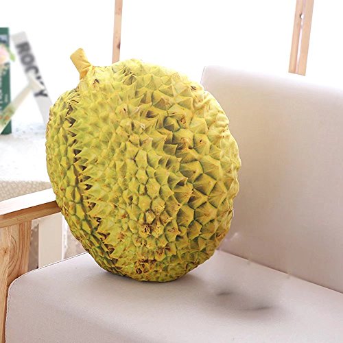 MAIKA HOME Obst/Gemüse Kissen, Durian (45 * 35cm), Stoff weich von MAIKA HOME