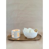 Handgefertigtes Oster-Teelicht Aus Gips I Frühlingshafte Dekoration & Geschenkidee Maikeable Osterdekoration Frühling von MAIKEABLE