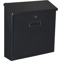 Perel - briefkasten - monaco - schwarz - 36,8 x 36,5 x 10 cm von Perel
