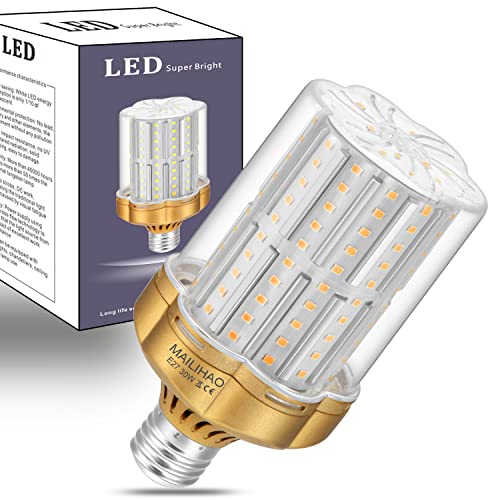 MAILIHAO E27 LED 30W Superhelle Maiskolben Warmweiß 3000K 3500LM (250W Entspricht Glühbirnen) Mais Lampen LED Leuchtmittel für Fabriklager Garage Hof, Nicht Dimmbar 1er-Pack von MAILIHAO