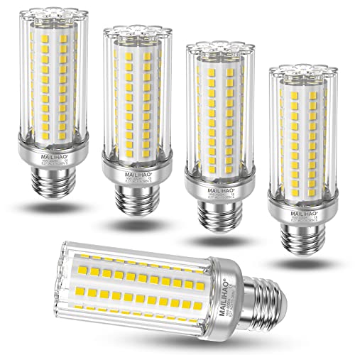 E27 LED Lampen 16W 1900LM 4000K Neutralweiß Ersetzt Glühbirnen 120Watt 150Watt, Nicht dimmbar E27 Mais LED Lampen, Energiesparlampe Kleine Edison-Schraube Leuchtmittel E27 5er-Pack von MAILIHAO