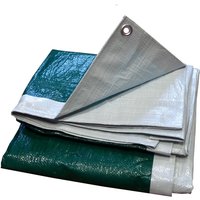 Leichte Plane 140 g/m² Weiß/Grün 4 m x 5 m von MAILLESTORE