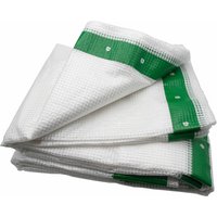 Maillestore - Verstärkte Gerüstplane 170 g/m² - Grüne Bänder Transparent 2,20 m x 20 m von MAILLESTORE