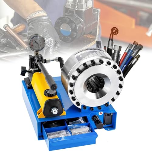 35MPA Tragbare Schlauchpresse Crimper, Handheld Hydraulikschlauch Crimpzange, Crimpbereich 6-25mm, mit 7 Sätzen von Schneideisen, Öffnung 10-12-16-19-23-27-31mm, für Motorradteile/Landwirtschaftliche 35MPA Tragbare Schlauchpresse Crimper, Handheld Hydraulikschlauch Crimpzange, Crimpbereich 6-25mm, mit 7 Sätzen von Schneideisen, Öffnung 10-12-16-19-23-27-31mm, für Motorradteile/Landwirtschaftliche von MAIMAILE