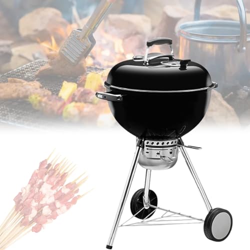 Holzkohlegrill, Grillfläche 545 x 545 mm, Abdeckungsdurchmesser 585 x 175 mm, integriertes Thermometer und zusammenklappbarer Grill, platzsparend und leicht zu reinigen, für Outdoor-Kochen Holzkohlegrill, Grillfläche 545 x 545 mm, Abdeckungsdurchmesser 585 x 175 mm, integriertes Thermometer und zusammenklappbarer Grill, platzsparend und leicht zu reinigen, für Outdoor-Kochen von MAIMAILE