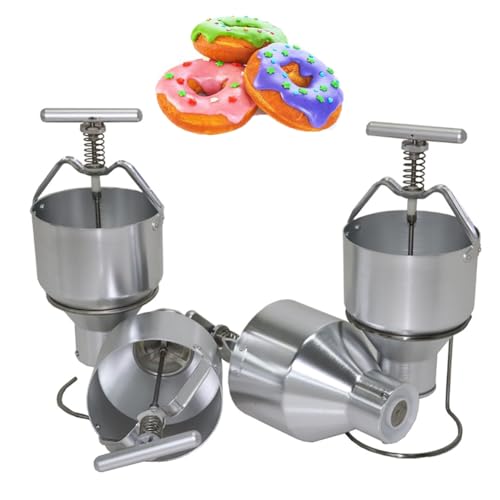 Manueller Donut-Spender, Donut-Depender, lebensmittelechtes Aluminium, Donut-Tropfer, mit 3 l Fassungsvermögen, verstellbare Dicken, für den privaten und gewerblichen Gebrauch Manueller Donut-Spender, Donut-Depender, lebensmittelechtes Aluminium, Donut-Tropfer, mit 3 l Fassungsvermögen, verstellbare Dicken, für den privaten und gewerblichen Gebrauch von MAIMAILE