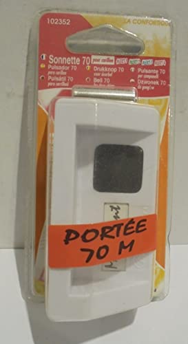 MAISANGE SONNETTE SANS FIL PORTEE 70M Kabellose Klingel, Reichweite 70 m, Mehrfarbig von Maisange