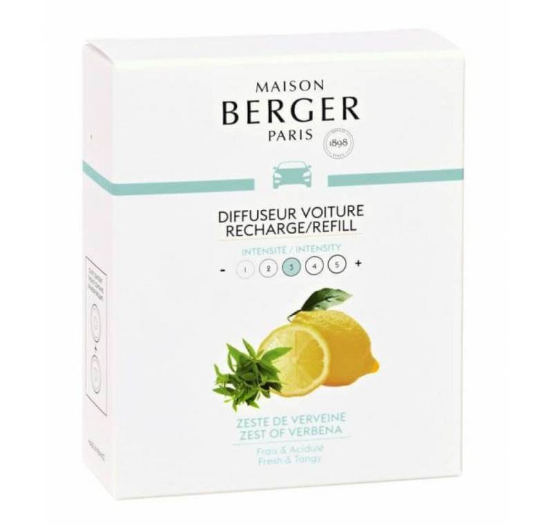 MAISON BERGER PARIS Duftlampe (Auto-Diffusor aufladen/nachfüllen) Zest of Verbena 2 Stück von MAISON BERGER PARIS