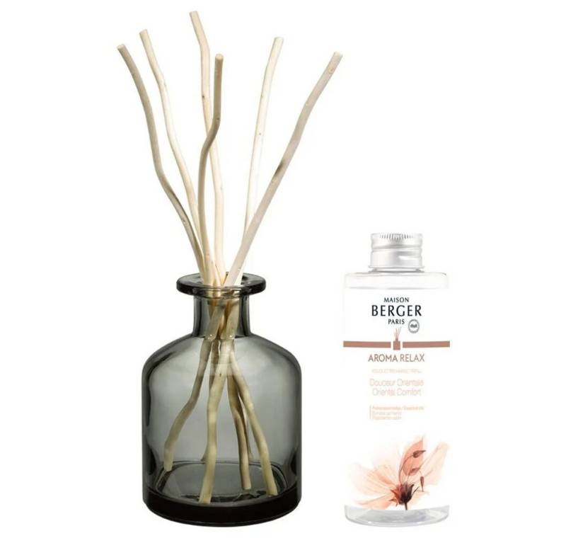 MAISON BERGER PARIS Duftlampe Geschenkset Aroma Relax Diffusor grau + Füllung Sweet Orient 180 ml von MAISON BERGER PARIS
