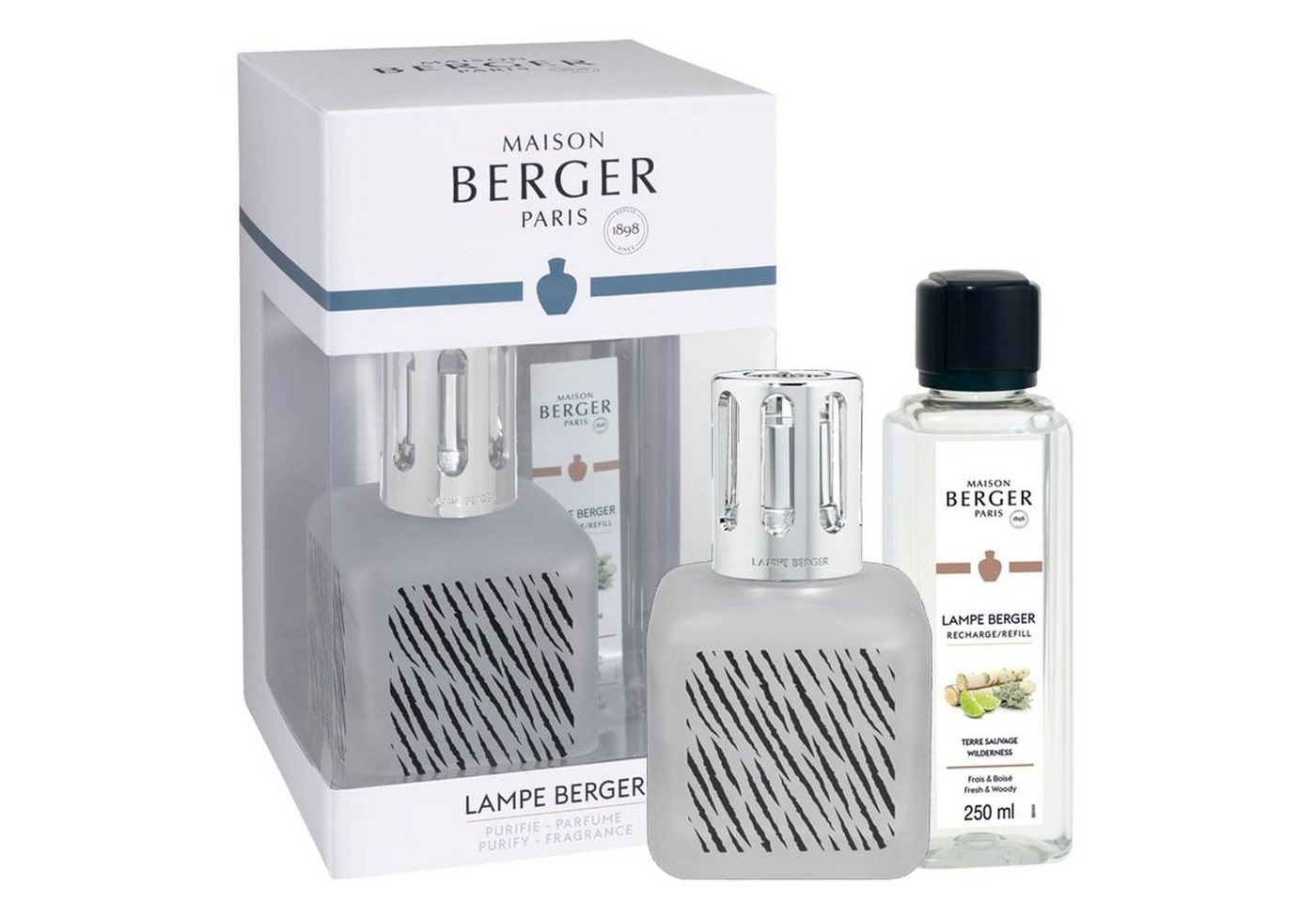 MAISON BERGER PARIS Duftlampe Geschenkset Ice Cube Zebra von MAISON BERGER PARIS