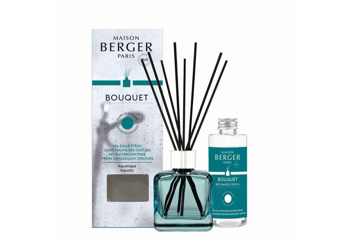 MAISON BERGER PARIS Raumduft Bouquet mit Nachfüller Mein Badezimmer ohne unangenehme Gerüche 100 ml von MAISON BERGER PARIS