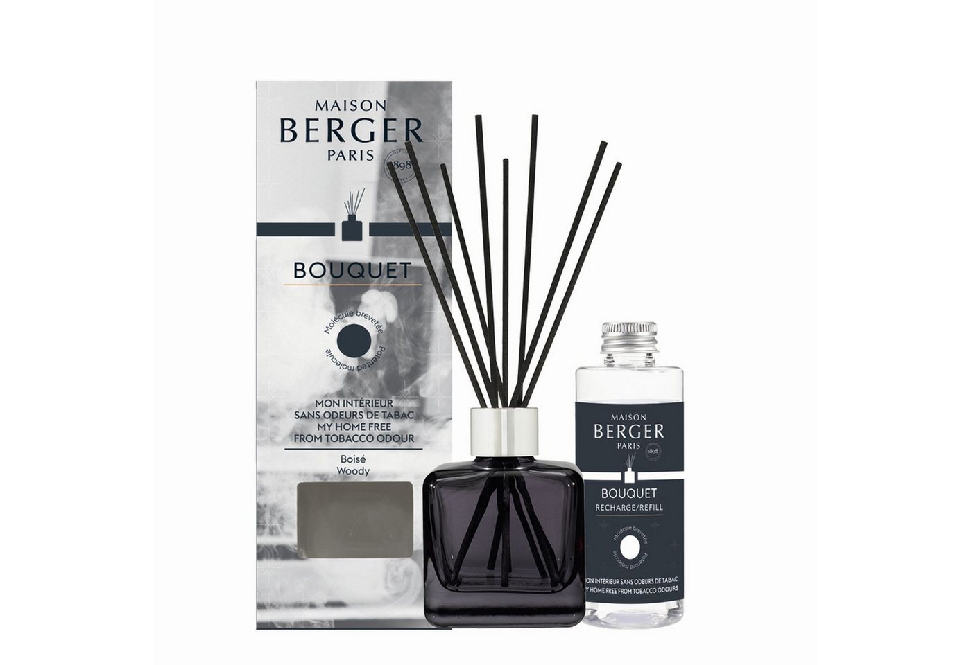 MAISON BERGER PARIS Raumduft Bouquet mit Nachfüller Mein Zuhause ohne Tabakgerüche 100 ml von MAISON BERGER PARIS