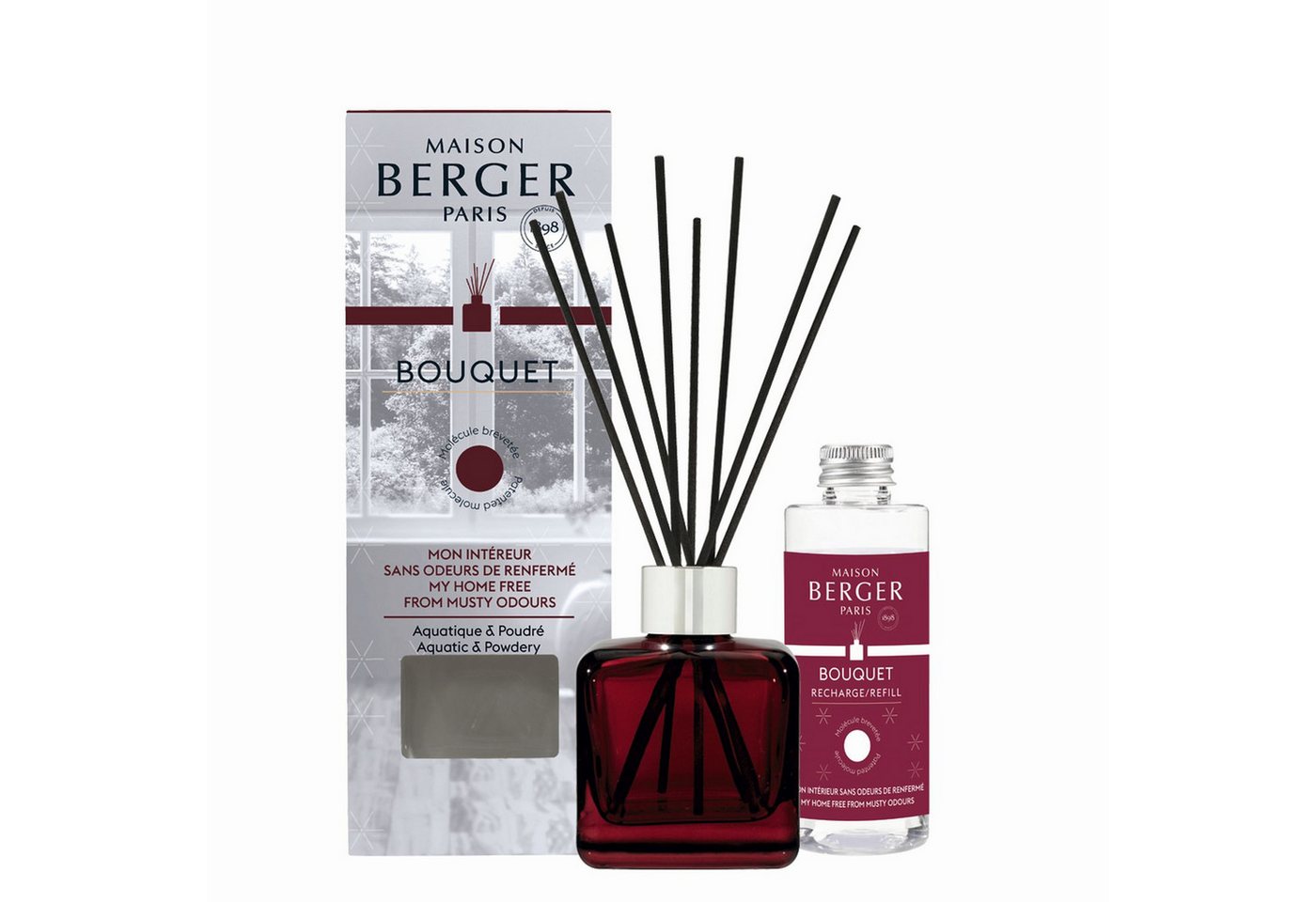 MAISON BERGER PARIS Raumduft Bouquet mit Nachfüller Mein Zuhause ohne muffige Gerüche 100 ml von MAISON BERGER PARIS
