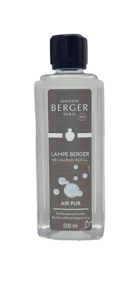 MAISON BERGER PARIS Raumduft-Nachfüllflasche Air Pur Neutral - Refill Lampe Berger 500ml, Verbessert die Funktionsweise des Brenners bei Anwendung 2er Düfte von MAISON BERGER PARIS