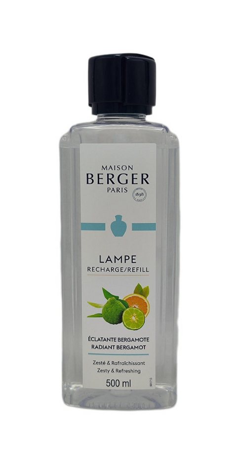MAISON BERGER PARIS Raumduft-Nachfüllflasche Radiant Bergamot - Lampe Berger 500ml, Die etwas andere, fruchtige Bergamotte von MAISON BERGER PARIS